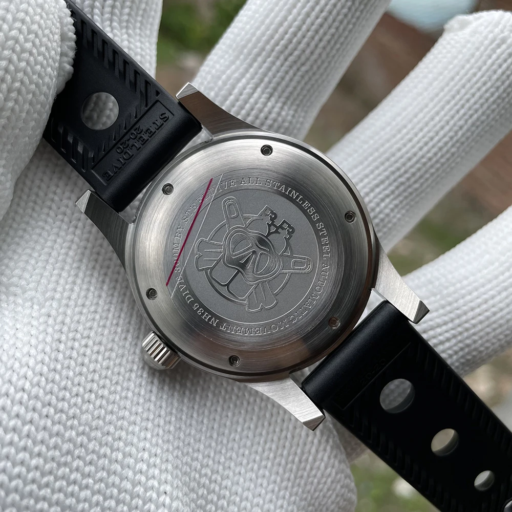 In Stock! SD1952T STEELDIVE Logo 41MM Stainless Steel case 300M Waterproof Ceramic Bezel NH35 Automatic Mens Diving Watch