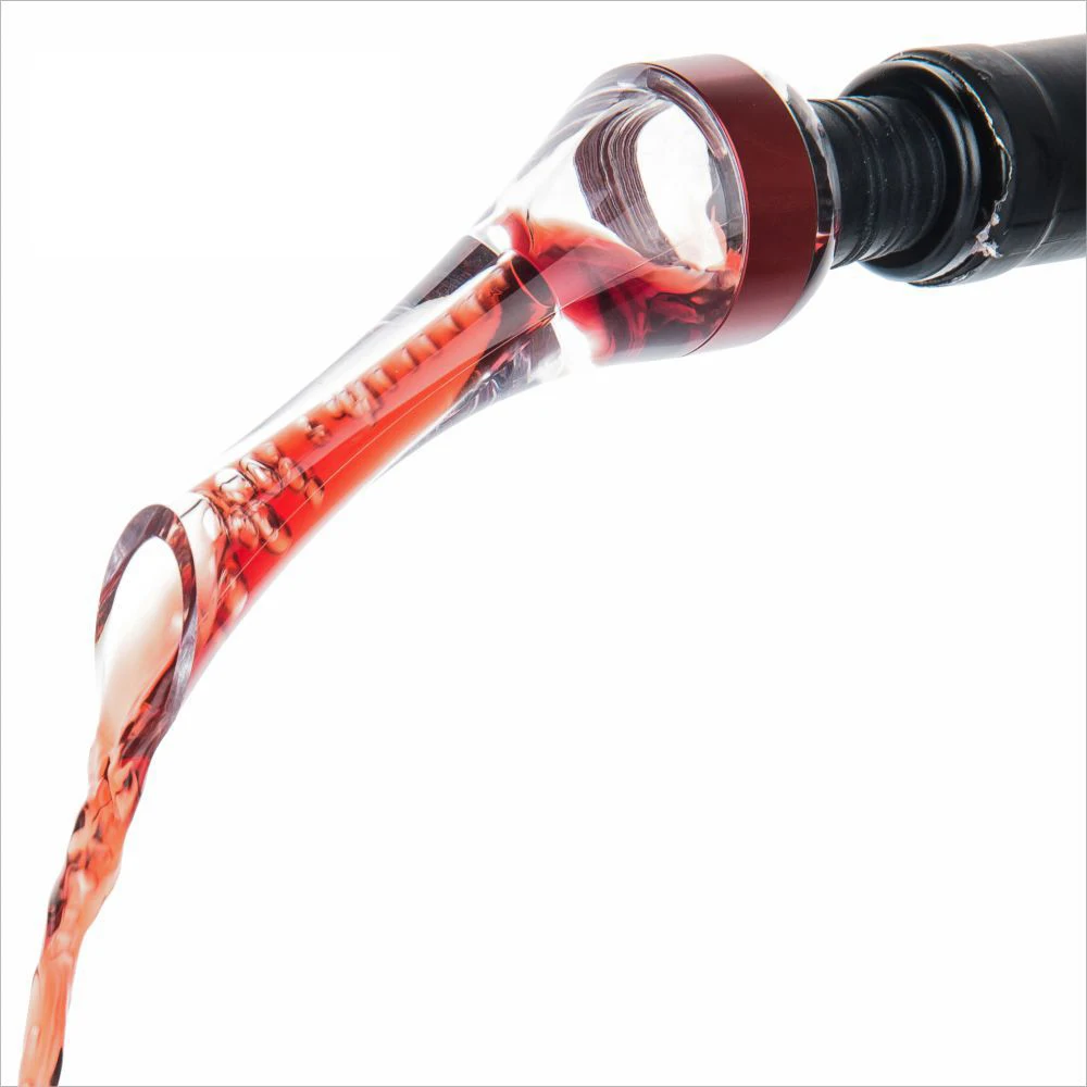 free sample custom wine aerator decanter manufacturer wholesale cheap food grade acrylic red wine bottle pourer stopper