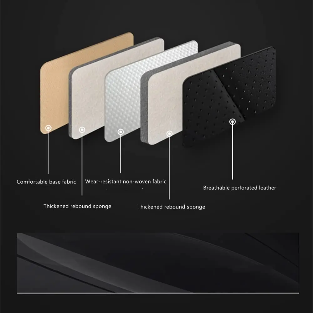 Sports Leather Car Seat Covers Full Set Protector Separate Cap Universal Fit for Volkswagen Tiguan