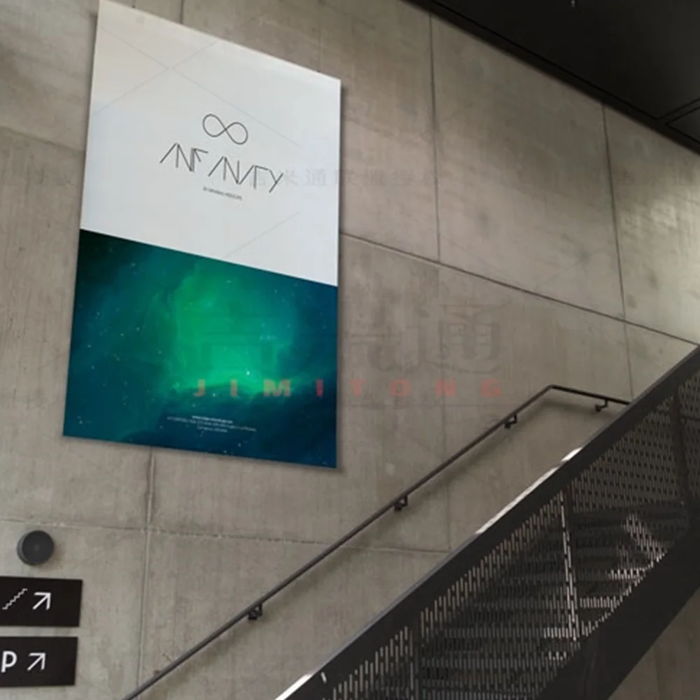 Custom advertising PP Poster Printing/PP adhesive sticker