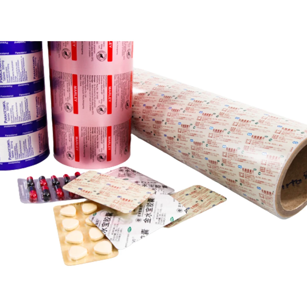 Pharmaceutical hot printing foil used to pack medicine tablets capsules and pills into the blisters