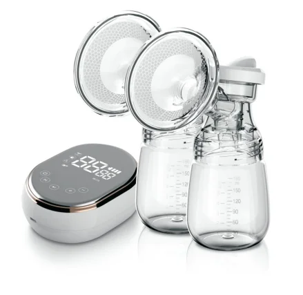 Top Sale Ergonomic Design Best Affordable Silicone Manual Breast Pump Baby Milk Double Breast Pump