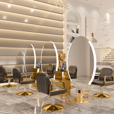 Modern Style Classic Luxury Hair Salon Furniture Hairdresser salon mirror station Styling Station For Barbershop