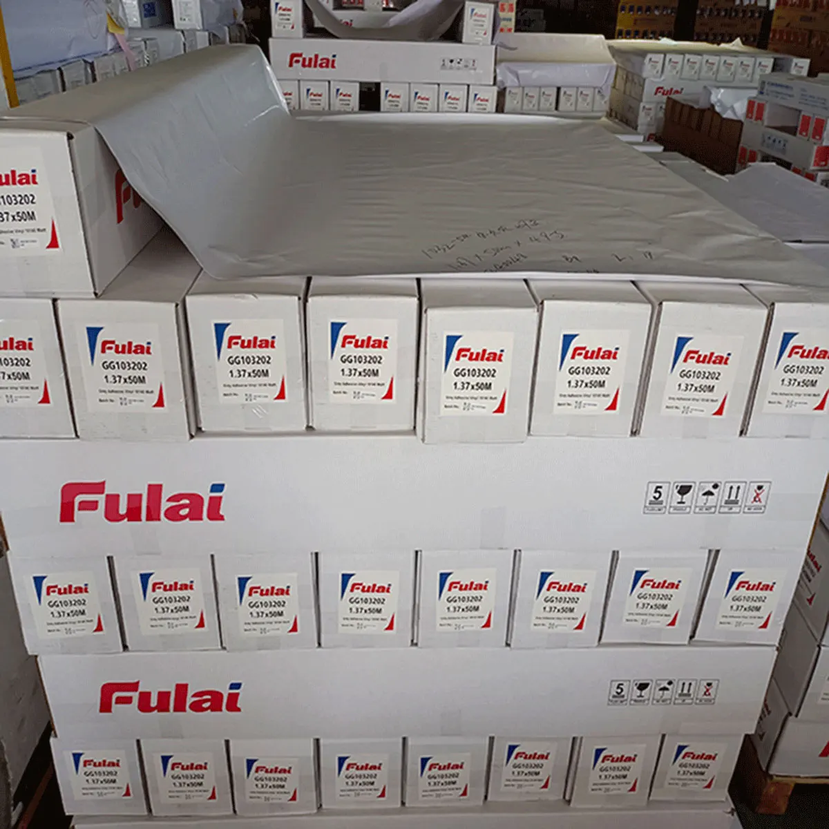 Fulai Wholesale Stocklot Clear PVC Self Adhesive Vinyl Matte and Glossy Surface Removable Glue for Various Applications
