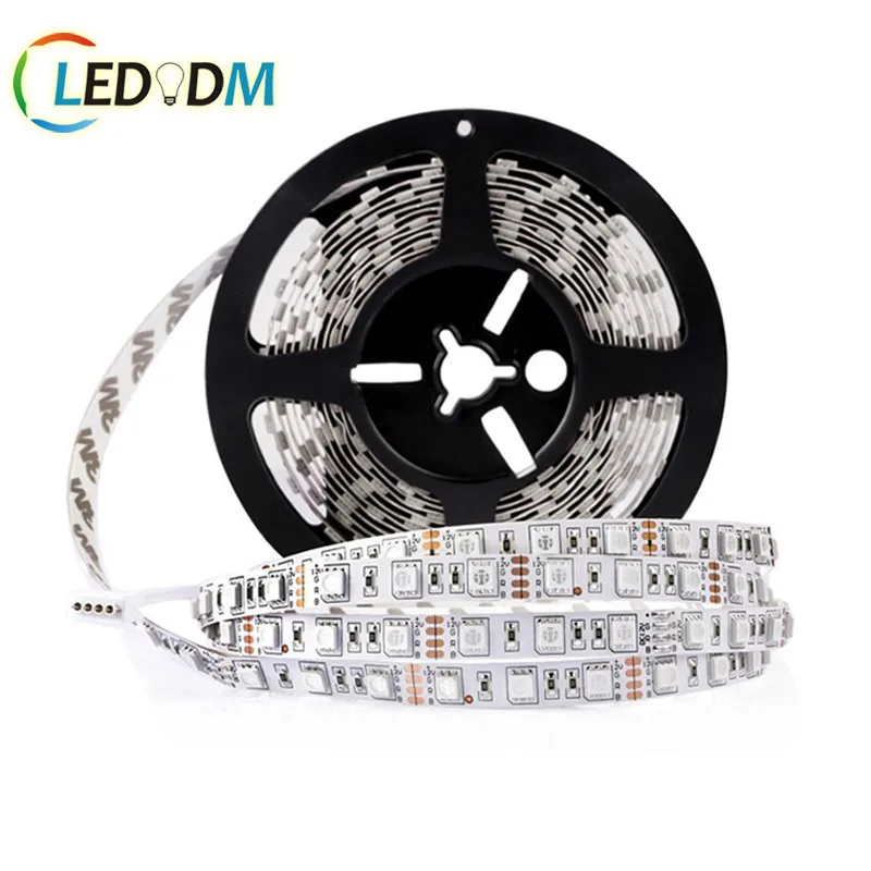  Epistar чип RGB лента освещения 5050 12V 24V 5M/катушка для внутреннего и наружного украшения CE ROHS ETL