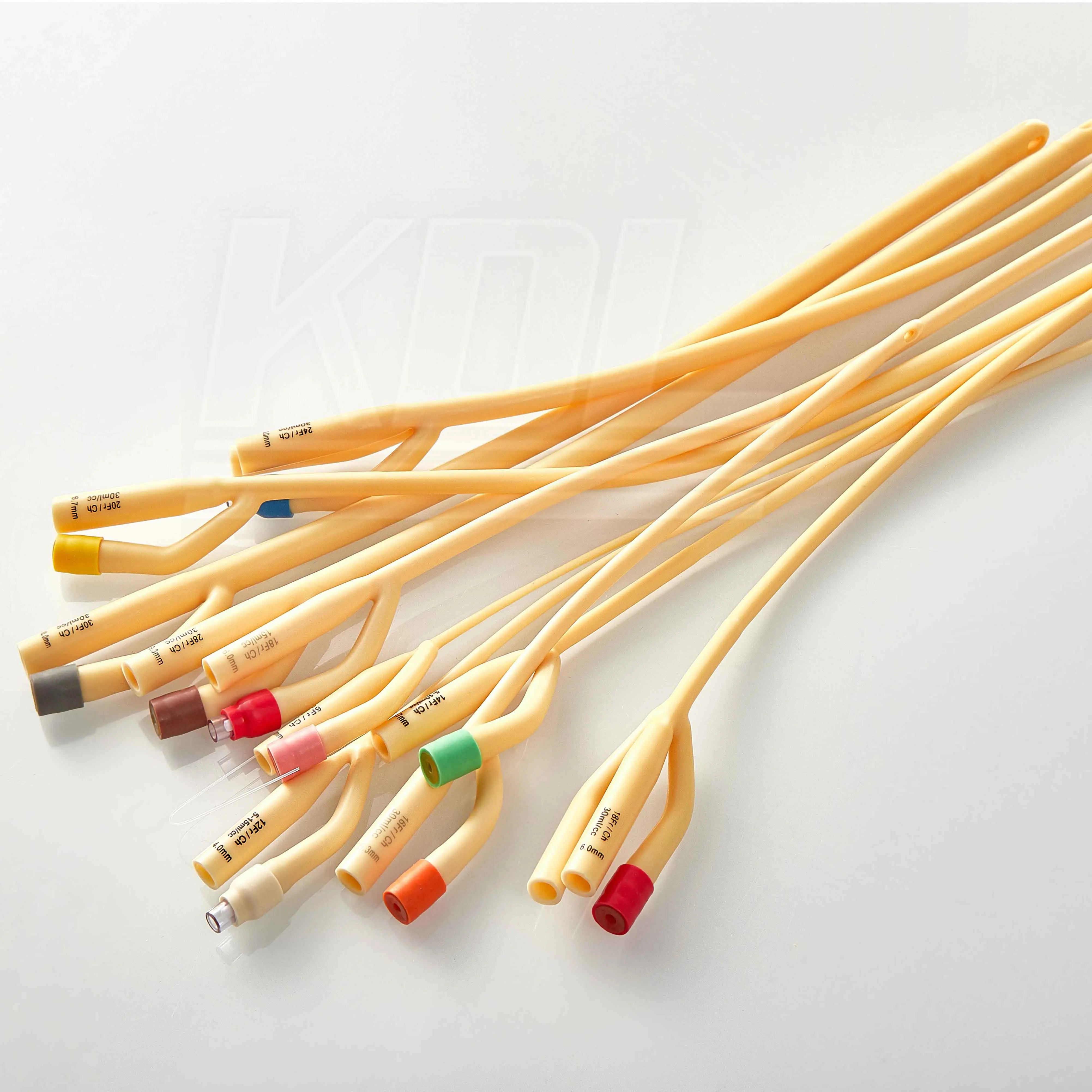 KDL Disposable Urethral Catheter Latex Foley balloon  Silicone Coated  6Fr 8Fr 10Fr12Fr 14Fr