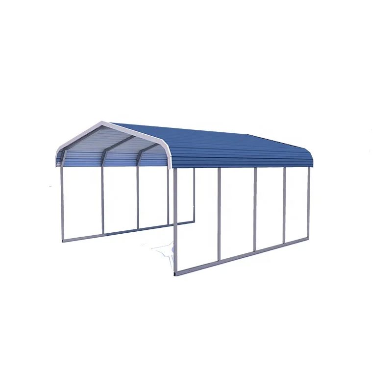 Factory Direct Sales 20x20 Waterproof 2 Cars Metal Carport Impored from China