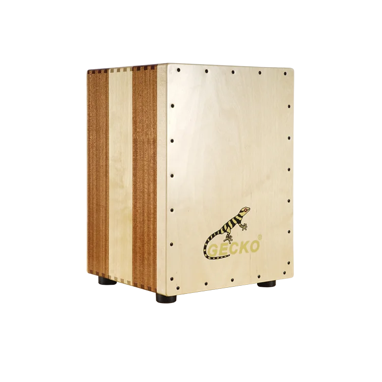 Factory supply birch and maple wood percussion box drum model CL98MSEQ cajon