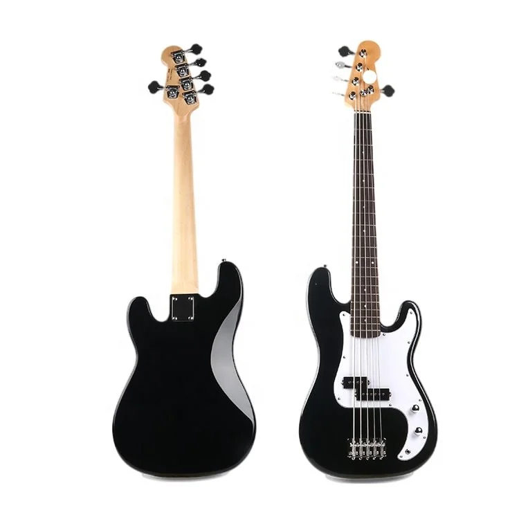 China Musical Instruments Factory Oem Custom Brand Service Cheap Beginner 5 String Electric Bass Guitar