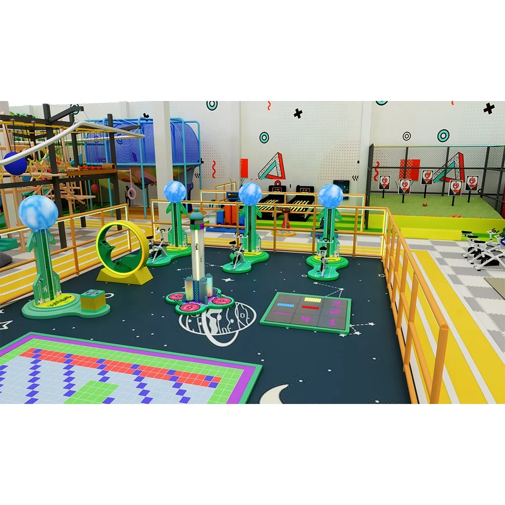 Personalized gaming led game room arena team building interactive basketball active game hoops for indoor playground