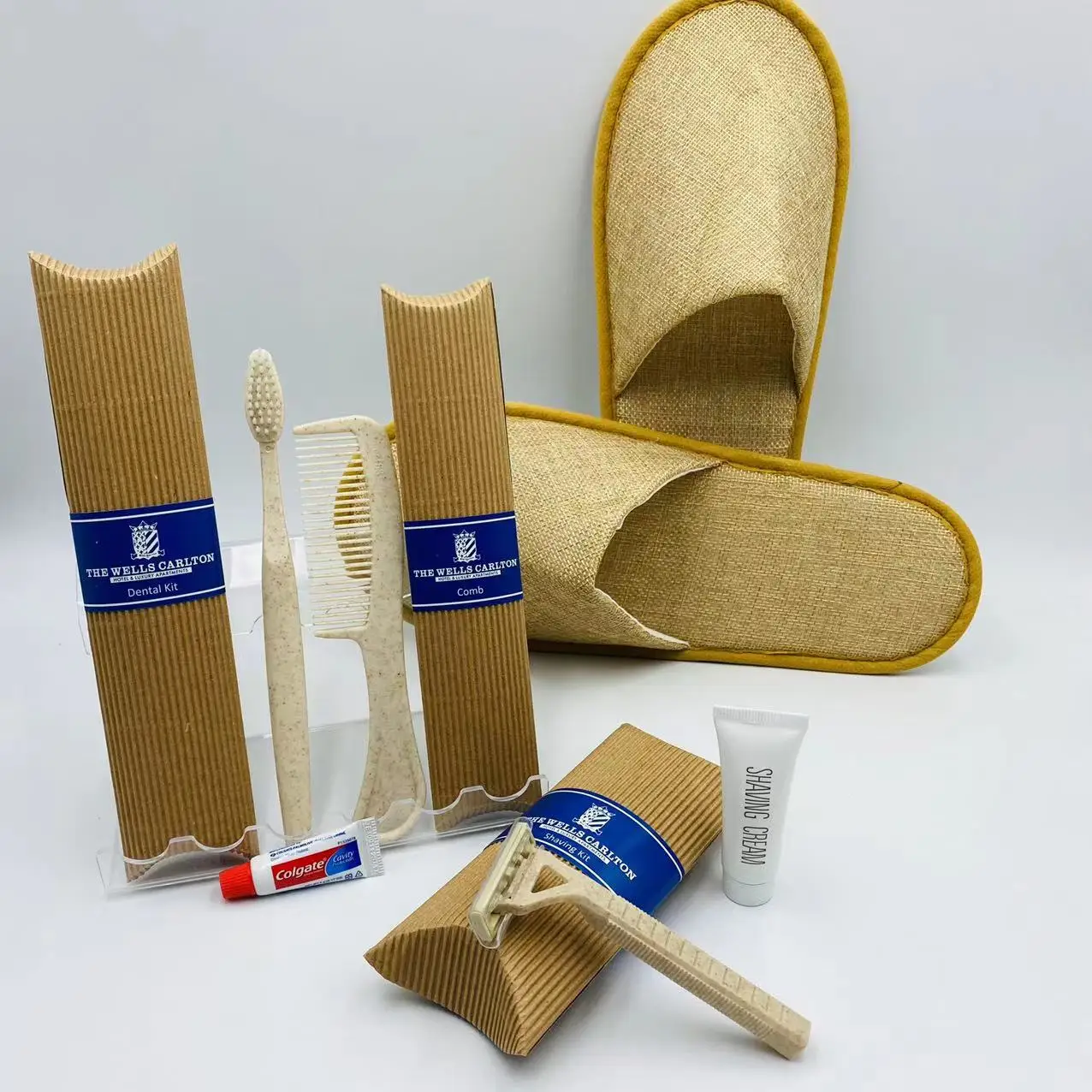 Оптовая продажа, набор туалетных принадлежностей для отелей, роскошные товары для туалетных принадлежностей с логотипом на заказ, товары для туалетных принадлежностей