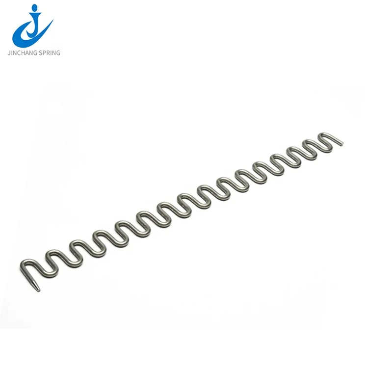 Custom Small Stainless Steel Zig Zag Spring Sofa Wave Spring for Furniture Coil Industrial JINCHANG JC-0037 TS16949 CN;ZHE