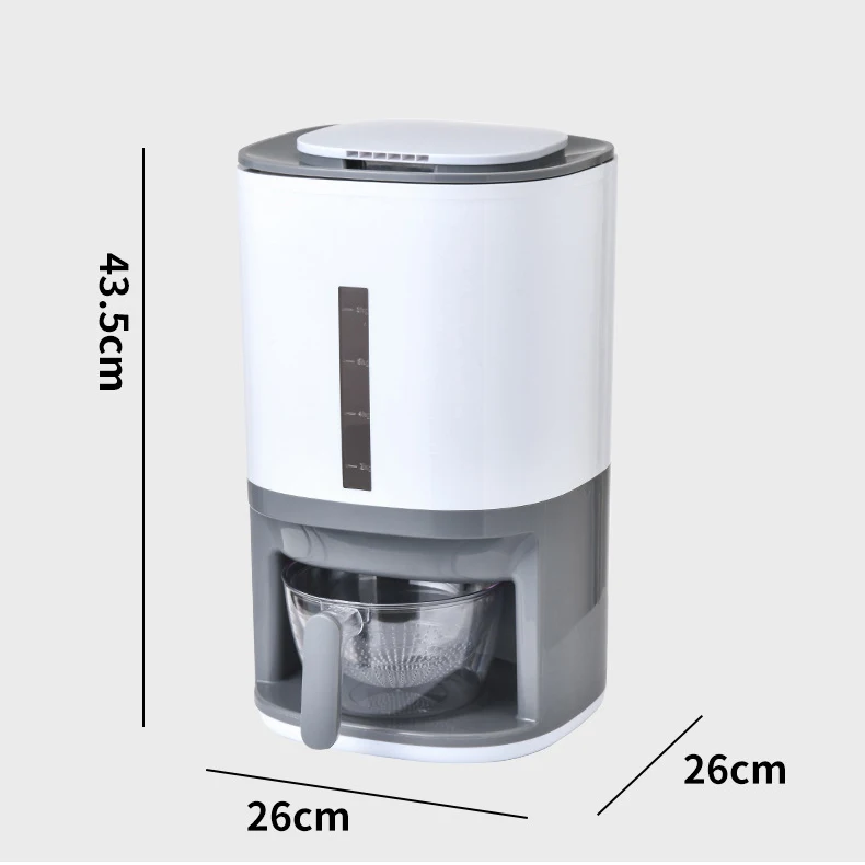 DS1850 Press Automatic Rice Bucket Household Moisture-Proof Sealed Tank Rice Tank Kitchen Rice Storage Box