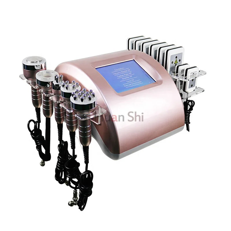 6 In1 Fat Reduction Body Cavit Machine Multipolar Lipolysis Red light Lipolazer Skin Tightening RF Cavit Machine