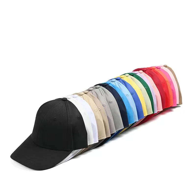 Adjustable Curved Cotton Running Sports Casquette Hats Snapback Black Base Ball Cap