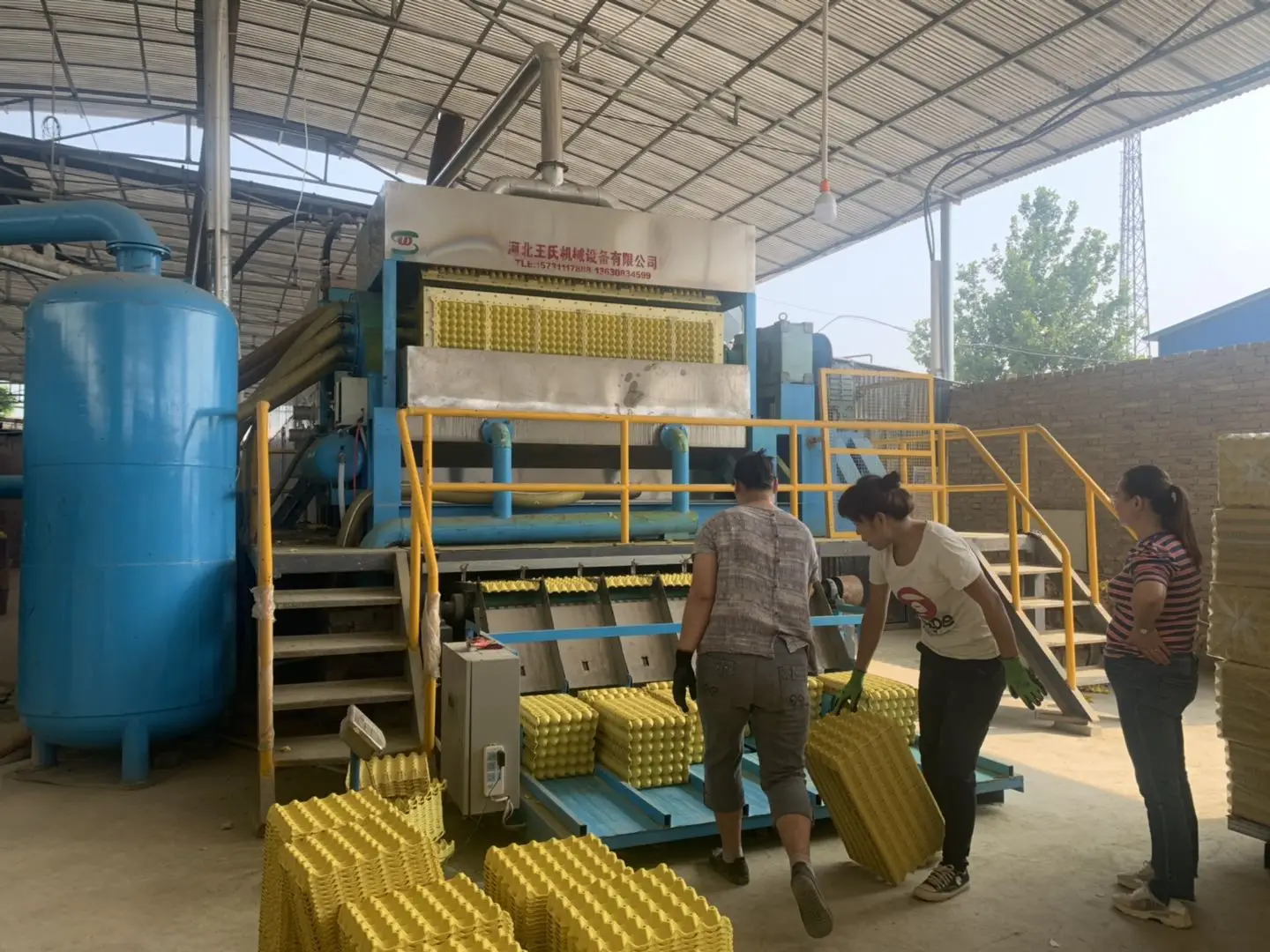 High Quality Egg Carton Box Making Machine For Egg Tray Carton