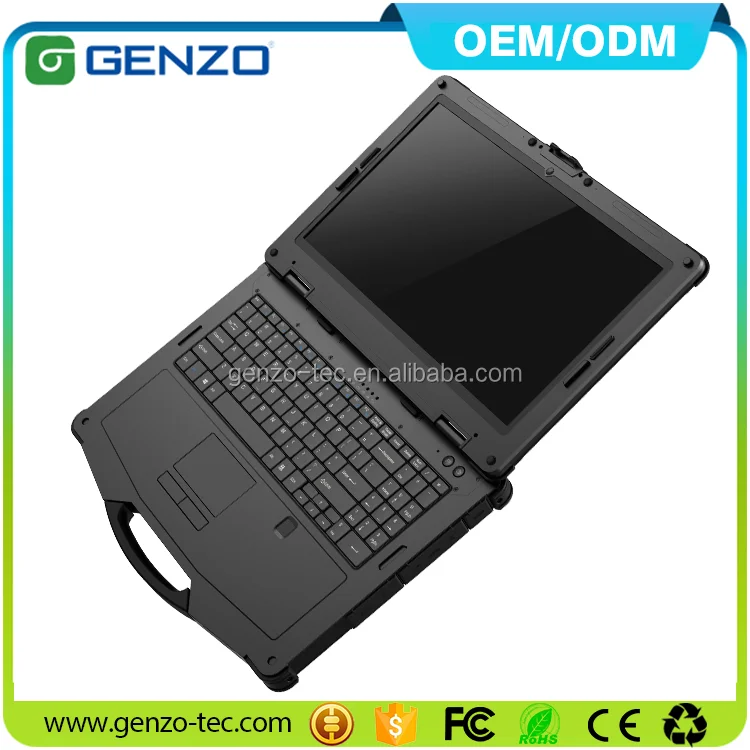 15.6 inch 700NITS 8 GB/16GB RAM Fully Rugged Laptop Notebooks Computer with Fingerprint and Industrial laptops RS232 DB95 USB3.0