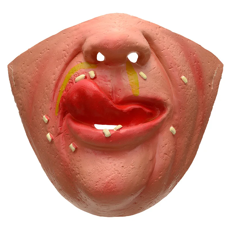 latex mask half face mask Halloween party masquerade props
