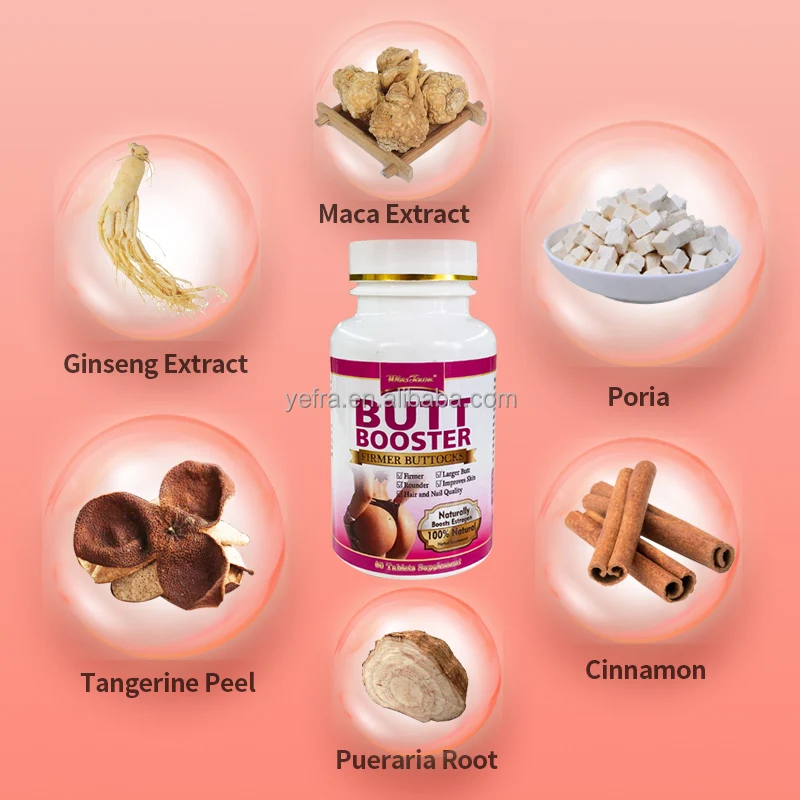 Customized Butt Booster Tablet Firmer Buttocks Hip Up Big Butt Caosule Pill Supplements Butt Capsules Big Ass Enlarge Buttocks