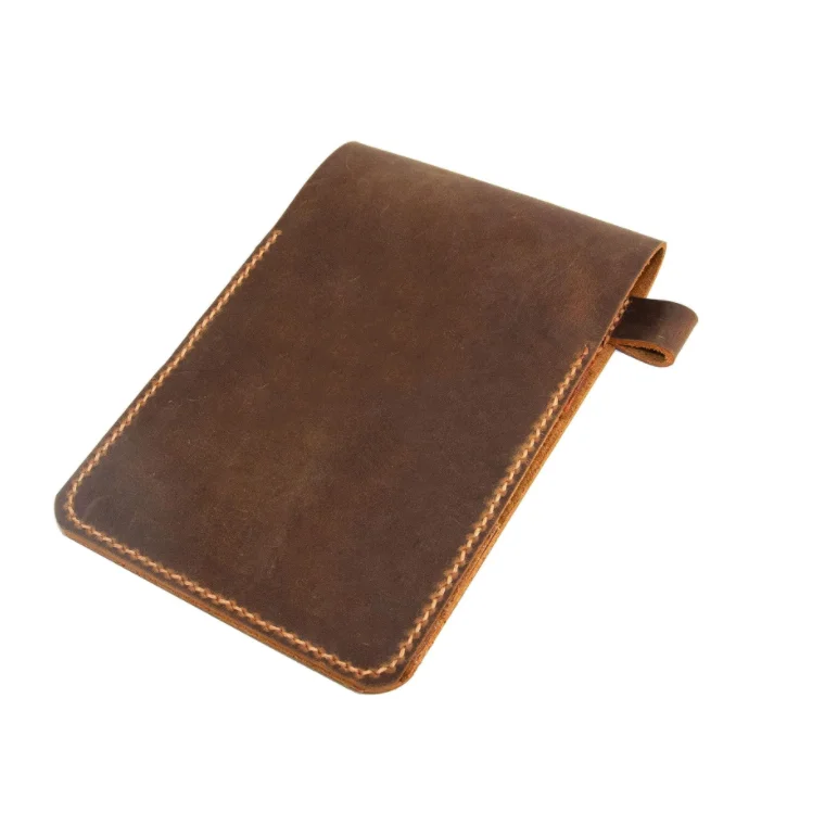 Golf Scorecard Holder Leather Hand Stitched Yardage Book Holder Golfers Gift Gift for Him,