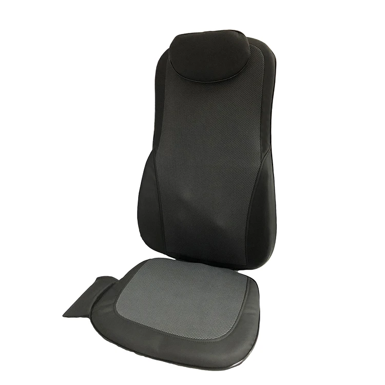 Bottom vibrating neck&back relax shiatsu massage cushion infrared heat