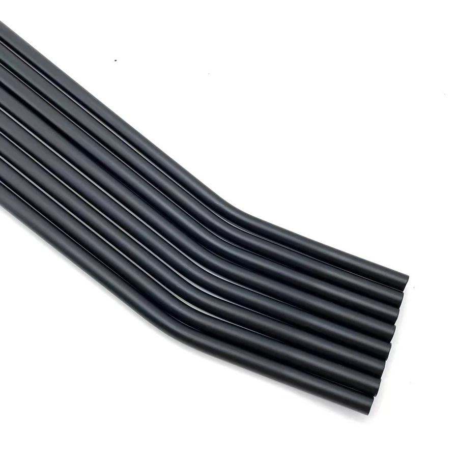 Оптовая продажа 35/37/39/40 дюймов стальной матовый черный гальванический двойной изгиб клюшки для гольфа вал