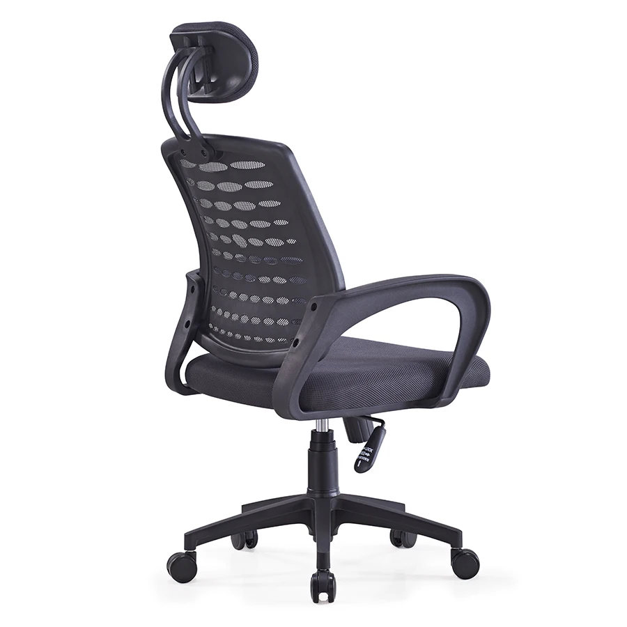 Factory Low price good quality mid back mesh swivel office staff chair with nylon base