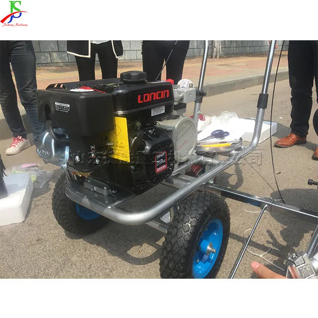 Road road cold spray marking machine high with hydraulic cold spray marking machine gasoline road marking machine