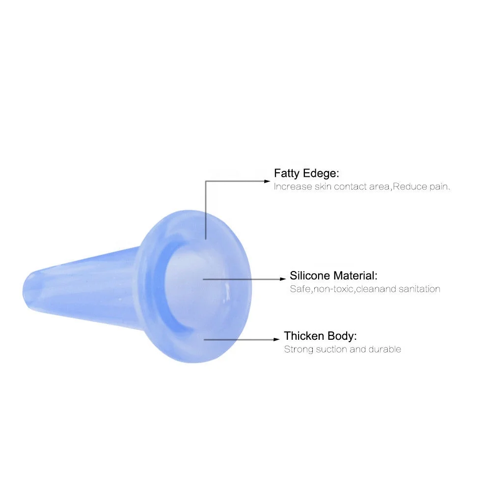 4 pcs Vacuum Cupping Massage Silicone For Face Massage Cans Anti Cellulite Face Massager Cupping Set Family Vacuum Jars Cups