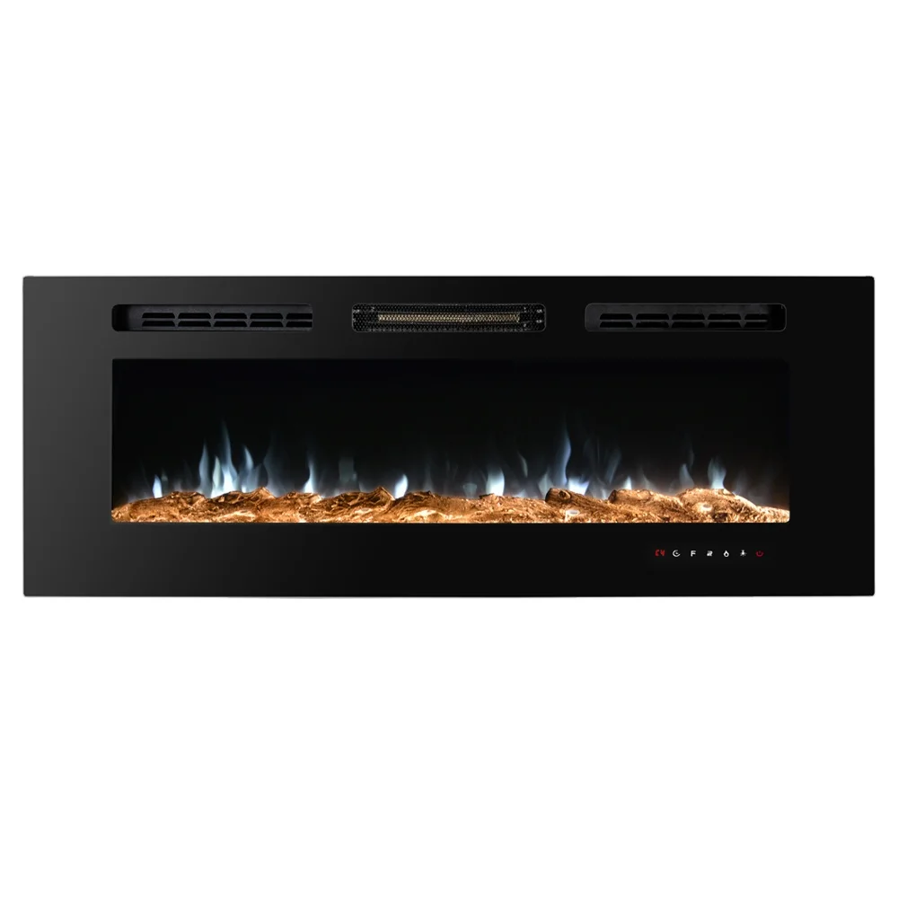 36'  40' 50' 60' 70' 100'  longest size cheap wall mounted recessed inserted latest electric fireplace with heater