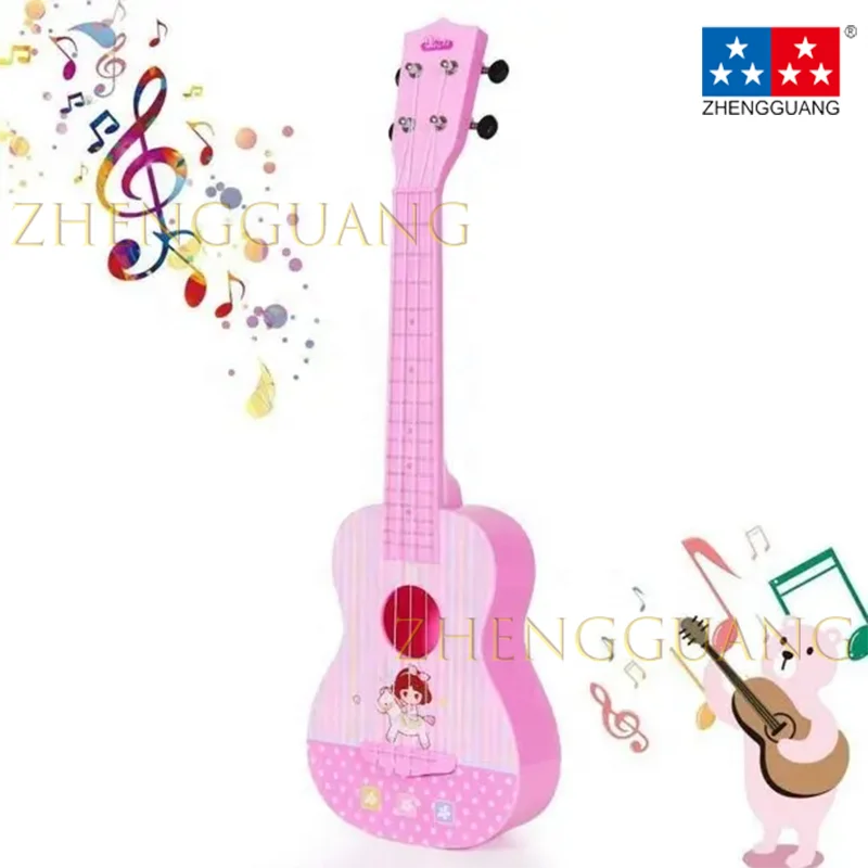 Zhengguang Toys High quality Ukulele Guitar Plastic Musical Toy for Beginners and Kids Toddler Toys Early Educational