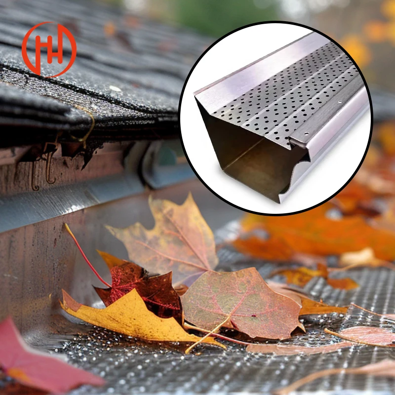 China Manufacture Aluminum Autters and Downspouts Best Gutters for Heavy Rain Copper Rain Gutters