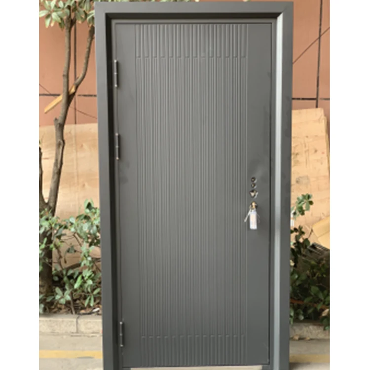 Popular Design Inventory Door High Quality Low Price Single Double External Security Steel Door Price