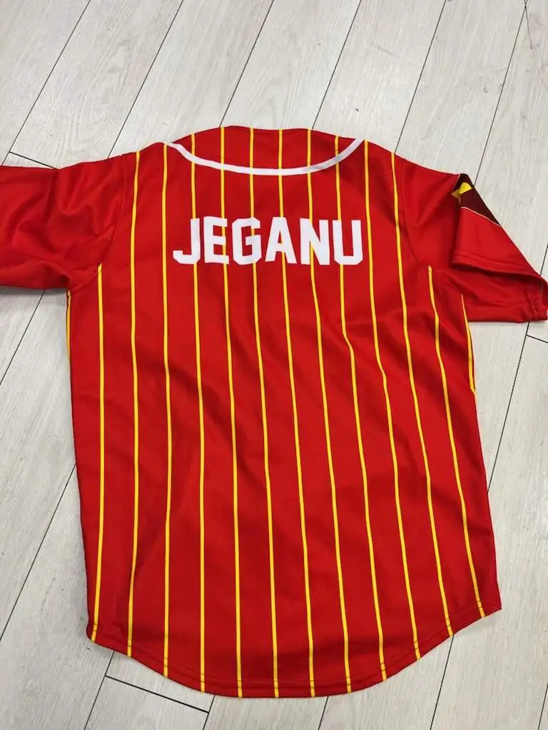 Wholesale cheap 100% polyester custom sublimated girls cheer baseball jerseys cheer club warm up jerseys