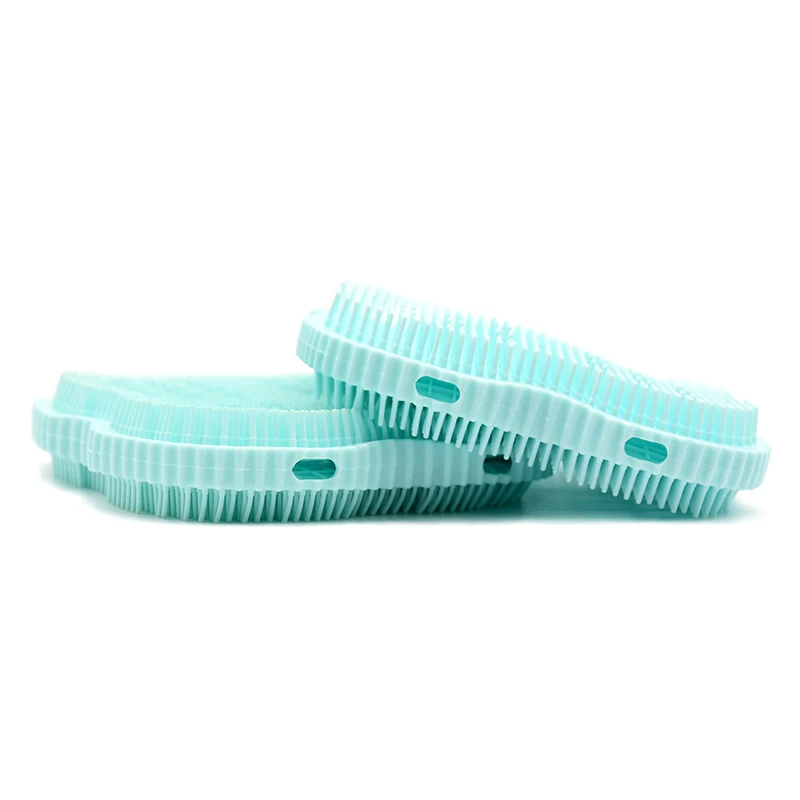 JLY Soft Silicone Facial Cleansing Pads Bath Wash Brush Hair Face Exfoliator Cleaning Scrubber Massage Shower Sponge Blackhead