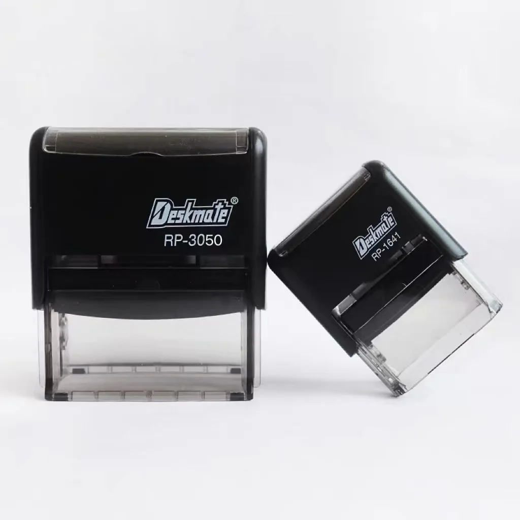 Хорошее качество для deskmate RP-3069 самонекстиковые штампы прямоугольные черные офисные