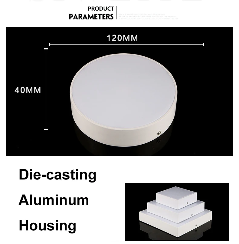 Best Price Surface Mounted Office Narrow Frame Led Round Aluminum Ceiling Lanp 18w 24w 36w 48w Smd Led Panel Light