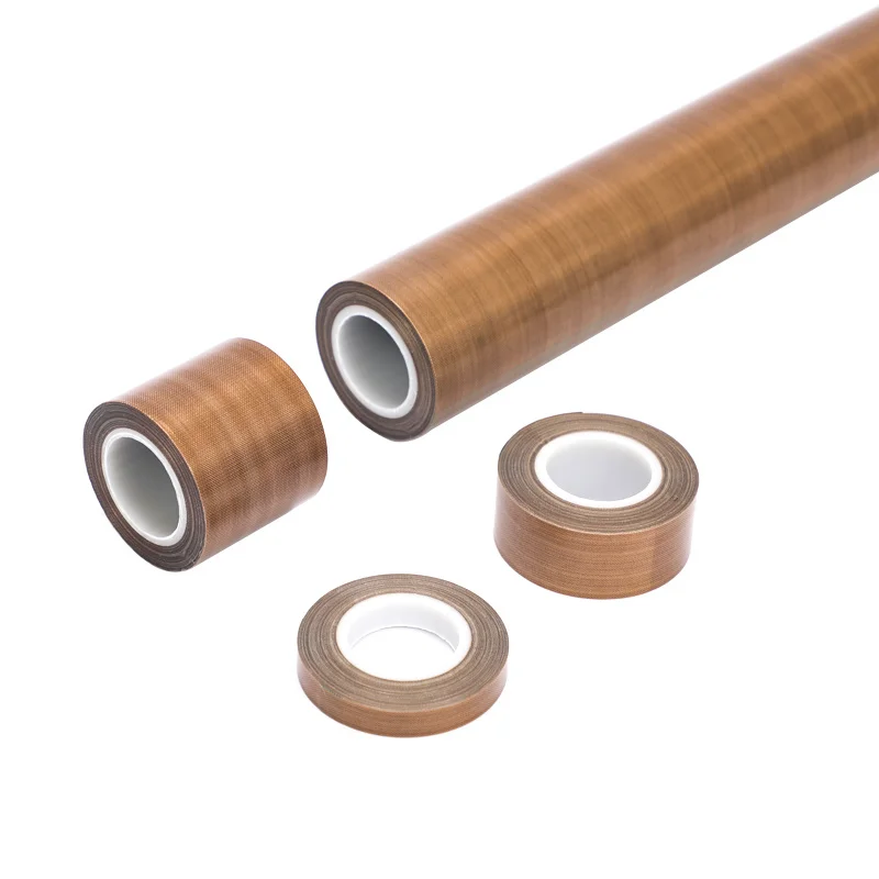 High Temperature PTFE adhesive tape PTFE fiberglass cloth with silicone glue PTFE Coated Fiberglass Adhesive Tape