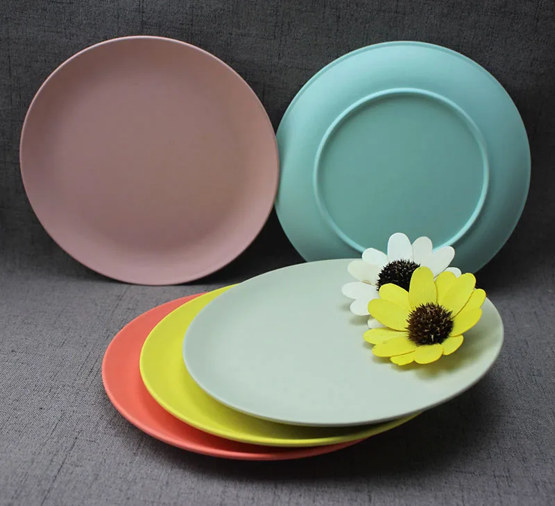 Eco Friendly Kitchenware Bamboo Fiber Dishes tableware plates