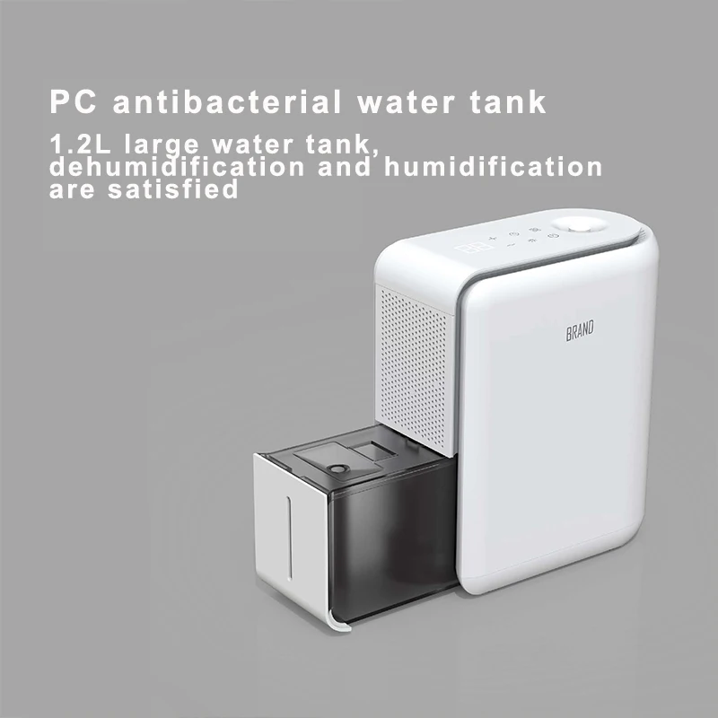RGB ambient light Real-time humidity display Portable Home Domestic Air Dehumidifier with Humidifier