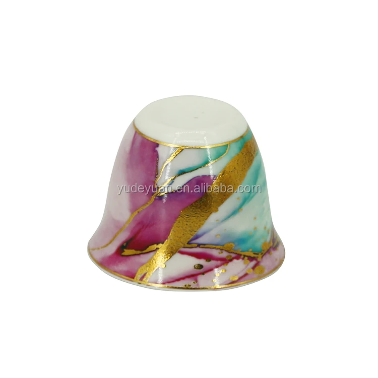 OEM ODM decal porcelain new bone china arabic 12 pcs cawa cup