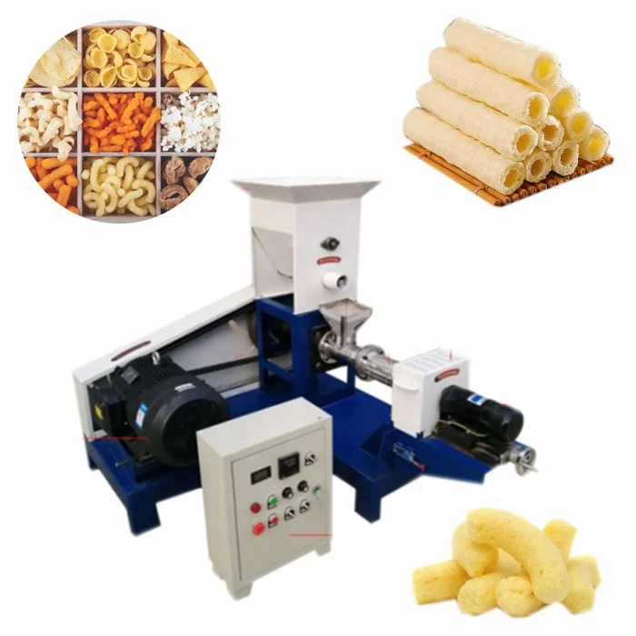 High-quality	large capacity corn puff making machine corn puff extruder machine extruder machines commercial