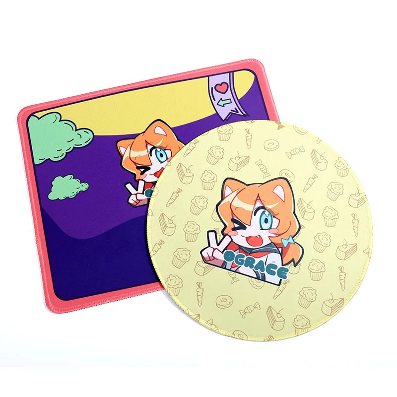 Vograce новый стиль пользовательский Печатный аниме игровой коврик для мыши из микрофибры