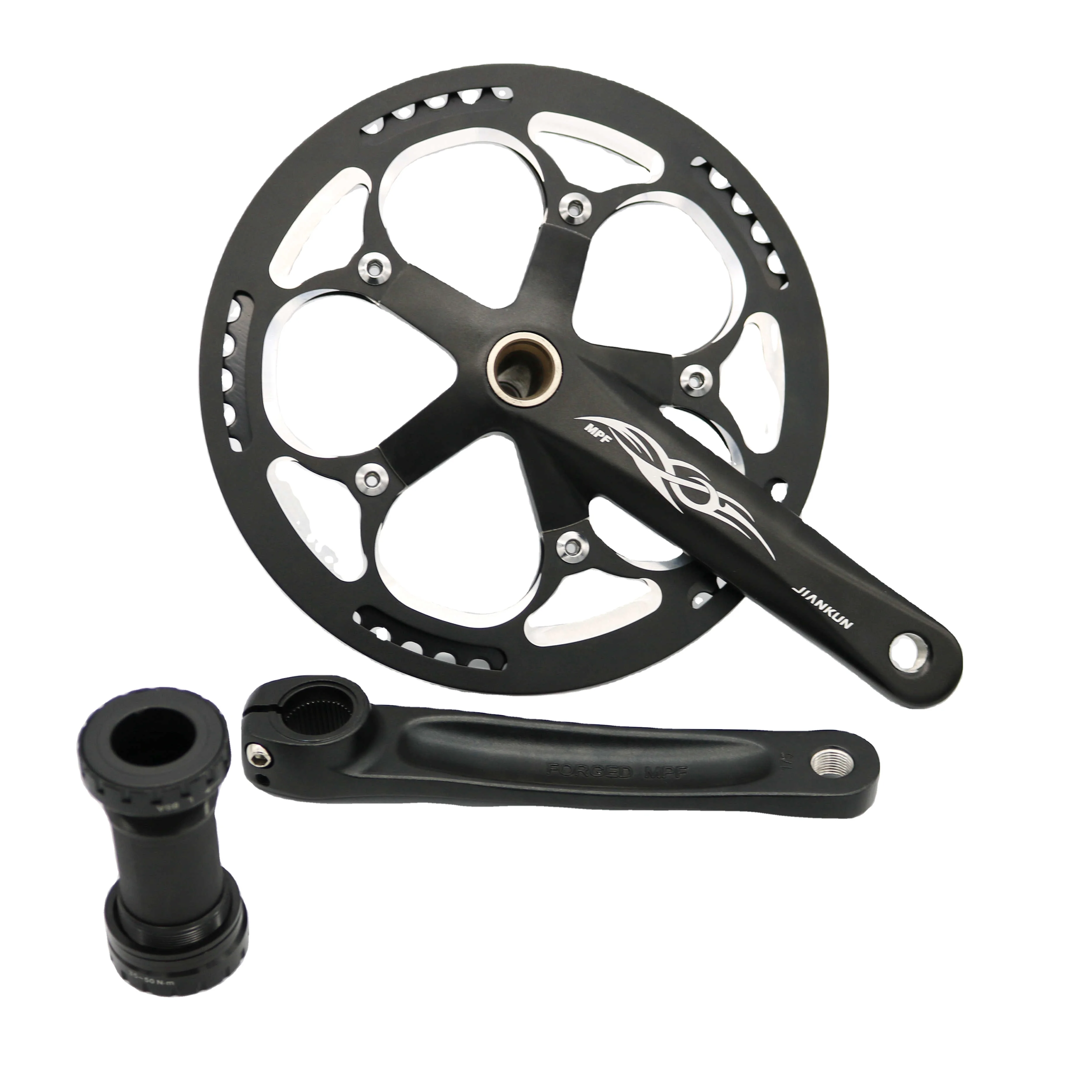 Wholesale 130mm BCD bicycle crank AL CNC 42/44/46/48/52/53T bicycle cranksets for folding bike