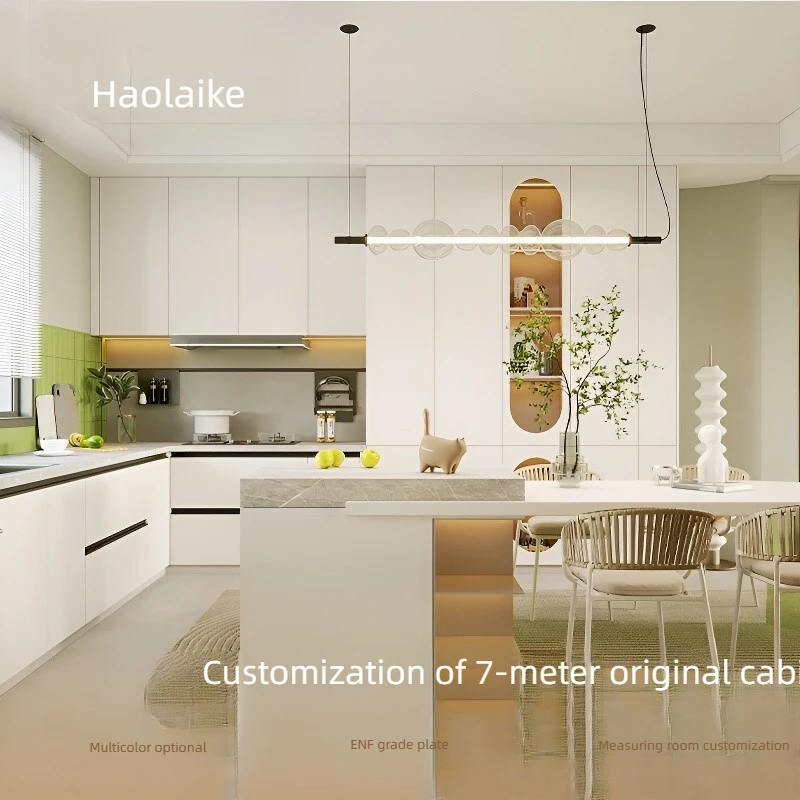 Automatic Modern Designs Granite Countertop HDF Solid Wood Lacquer Modular Kitchen Cabinets