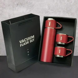 Double wall insulated stainless steel vacuum flask thermos gift set universal custom mini tea coffee car thermos mug for kids