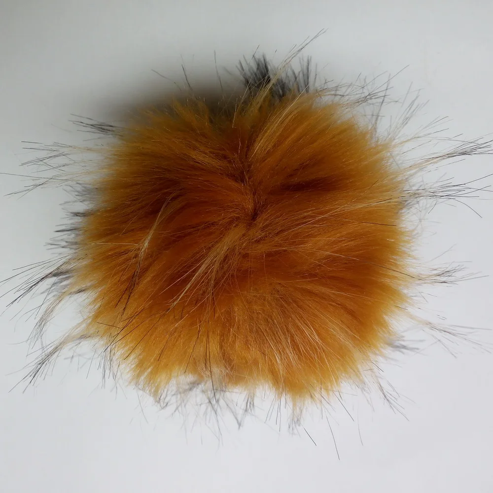 Latest New Design customed faux hat bulk 4 inches pom poms 10cm artificial fur pompoms ball