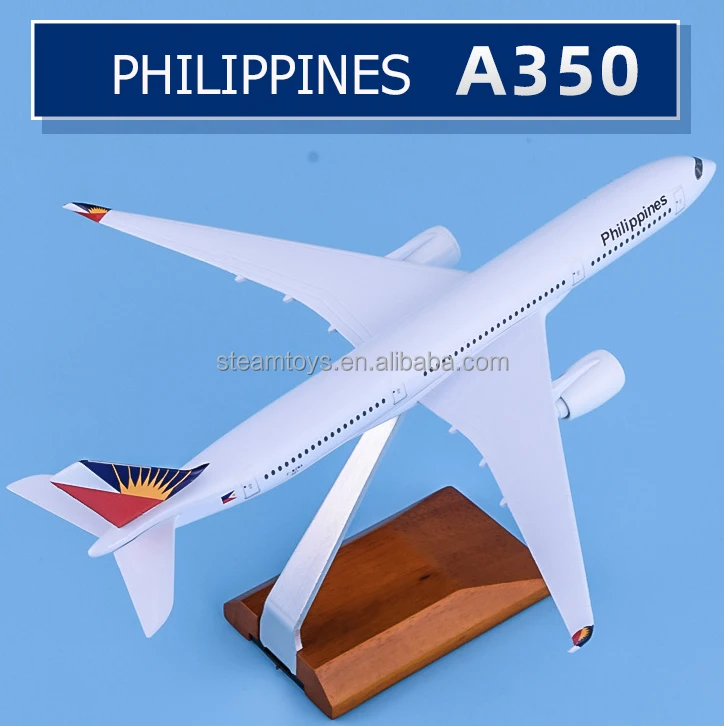 30CM Alloy Metal Aircraft Model Philippines Airline A350 Airbus with Highly Detailed Diecast Display Model for Airways Gift