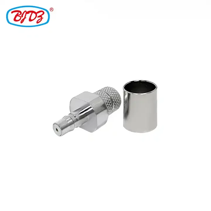 Factory supply Brass QMA Female Jack Crimp Connector For LMR400 RG8 RG213 RG214 Cable RF Coax Coaxial connectors in stock