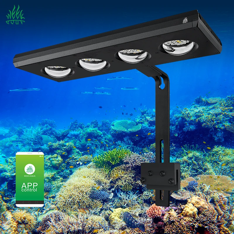 WEEK AQUA Z400SEA 120 Вт полный спектр светодиодный аквариумный свет для коралловых рифов и соленой рыбы синий морской